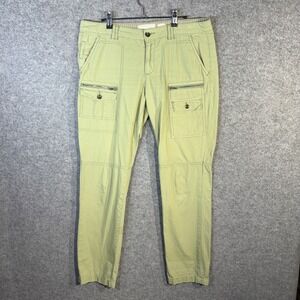 HEI Cargo Pants Women's Size 30 Light Green Zip Pockets‎ Utility Casual